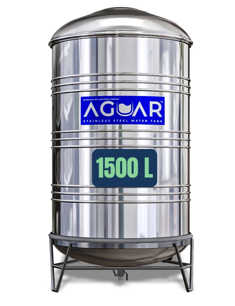 AGUAR Stainless Steel 1500 ltr water storage tank price